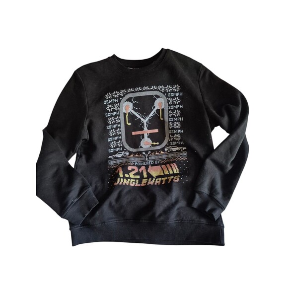 Universal VTG Back to the Future Sweatshirt Flux Capacitor Graphic Pullover sz M - Picture 2 of 6